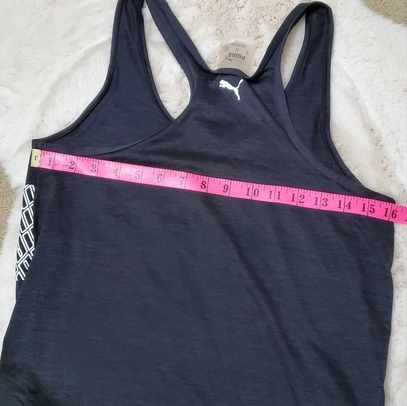 3/$30 ❤️ Puma Size XS Black Asymmetrical Hem Tank Top - Picture 12 of 15